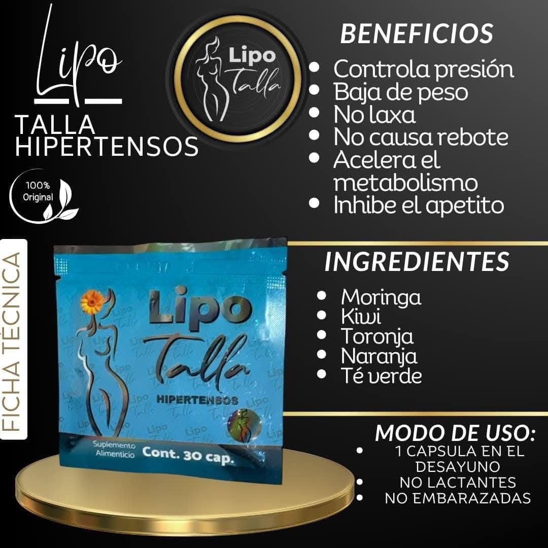 LIPO TALLA HIPERTENSOS & DIABÉTICOS
