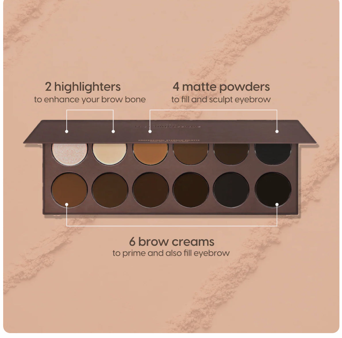 Paleta de ceja kara beauty